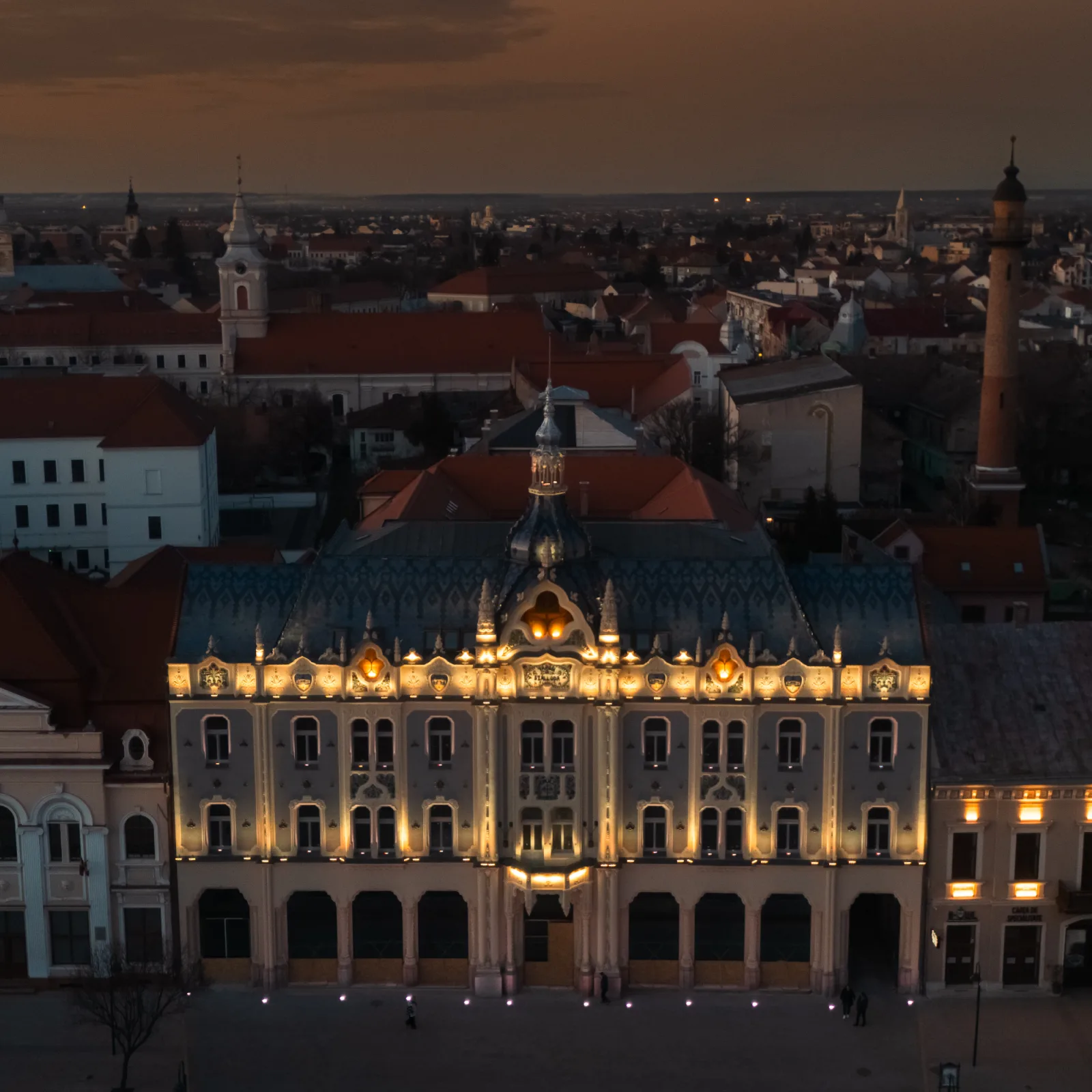 Aerial drone photography of Hotel Indigo Satu Mare by AK Visuals